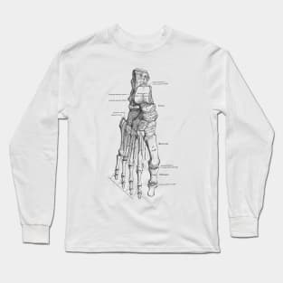 Human Body - Foot Long Sleeve T-Shirt